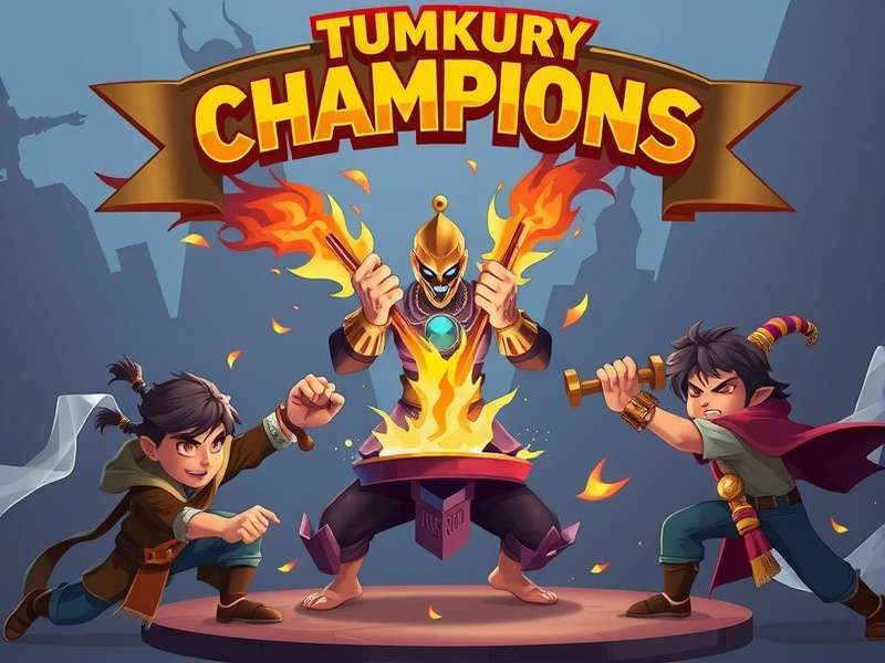 Players competing in Tumkur Steely Champions tournament